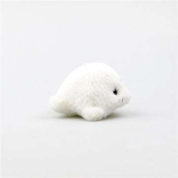 Baby Harp Seal Plush Bag Charm Stuffed Keychain